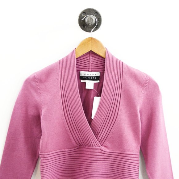 Wayne Rogers Fitted Crop Sweater #197-61 - Picture 2 of 3